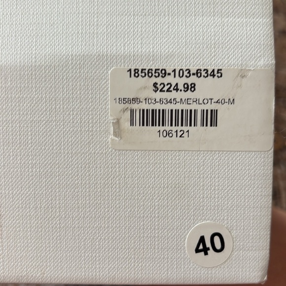 MJUS Leather Ankle Boots In The Color Merlot Size 40 - Picture 7 of 8